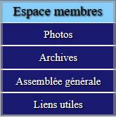 Contenu du menu Espace Membres
